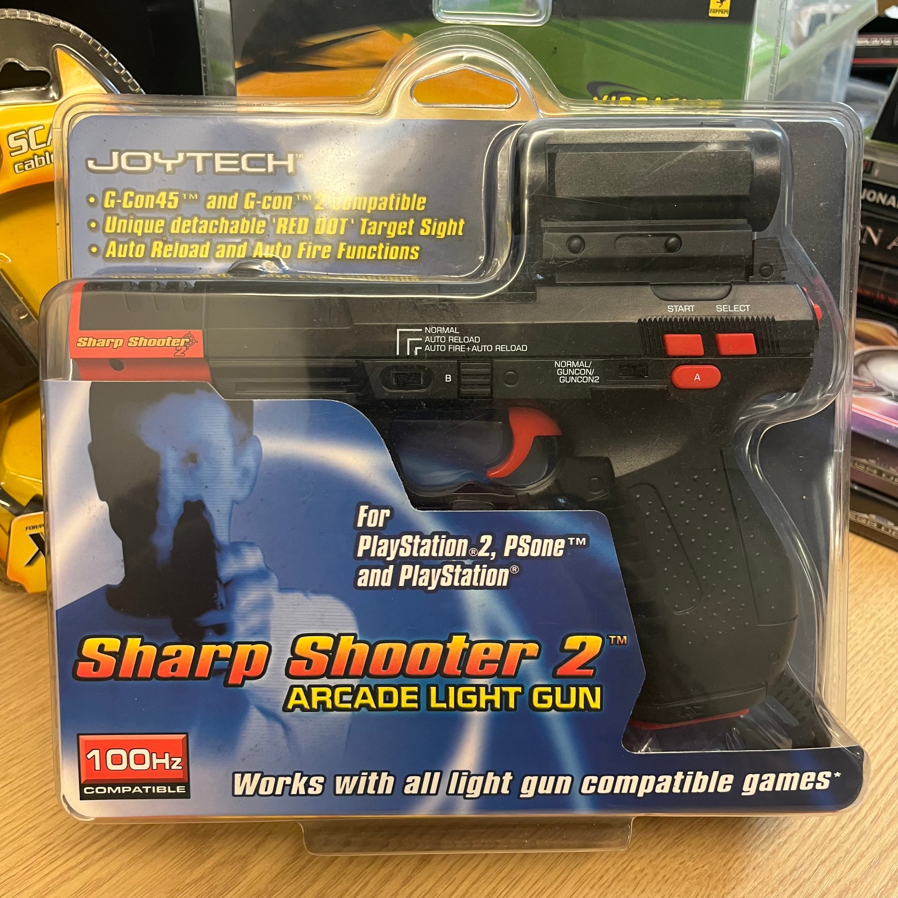 Joytech sharp shooter 2 light phaser for ps2 Joytech sharp shooter 2 light phaser for ps2